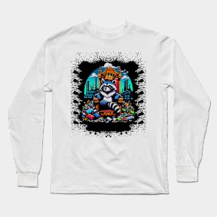 The Crowned Forager: Kingdom of the Cans Long Sleeve T-Shirt